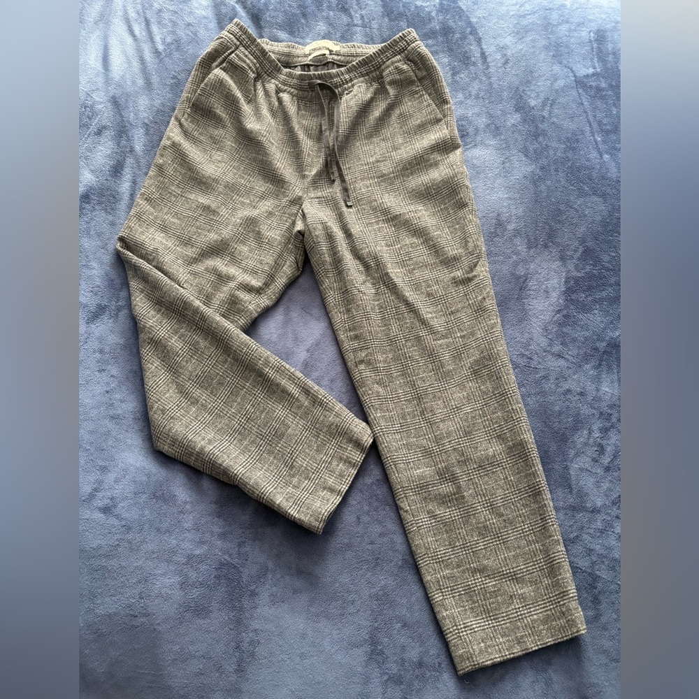 Contemporaine Plaid Gray Pants